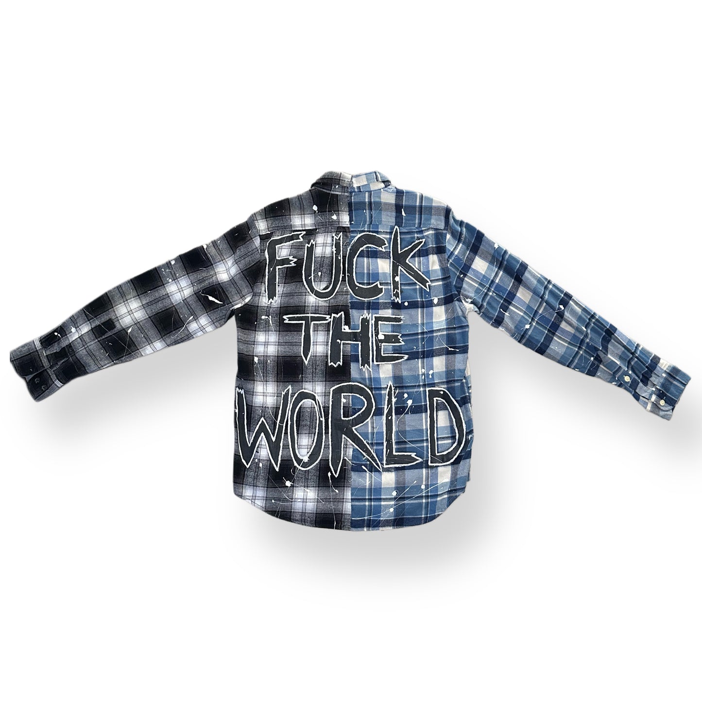 Blue/Black FUCKTHEWORLD Flannel