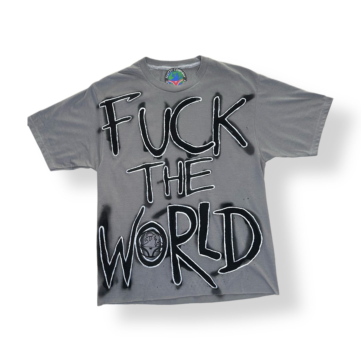 Black/White/Grey Cropped T-shirt