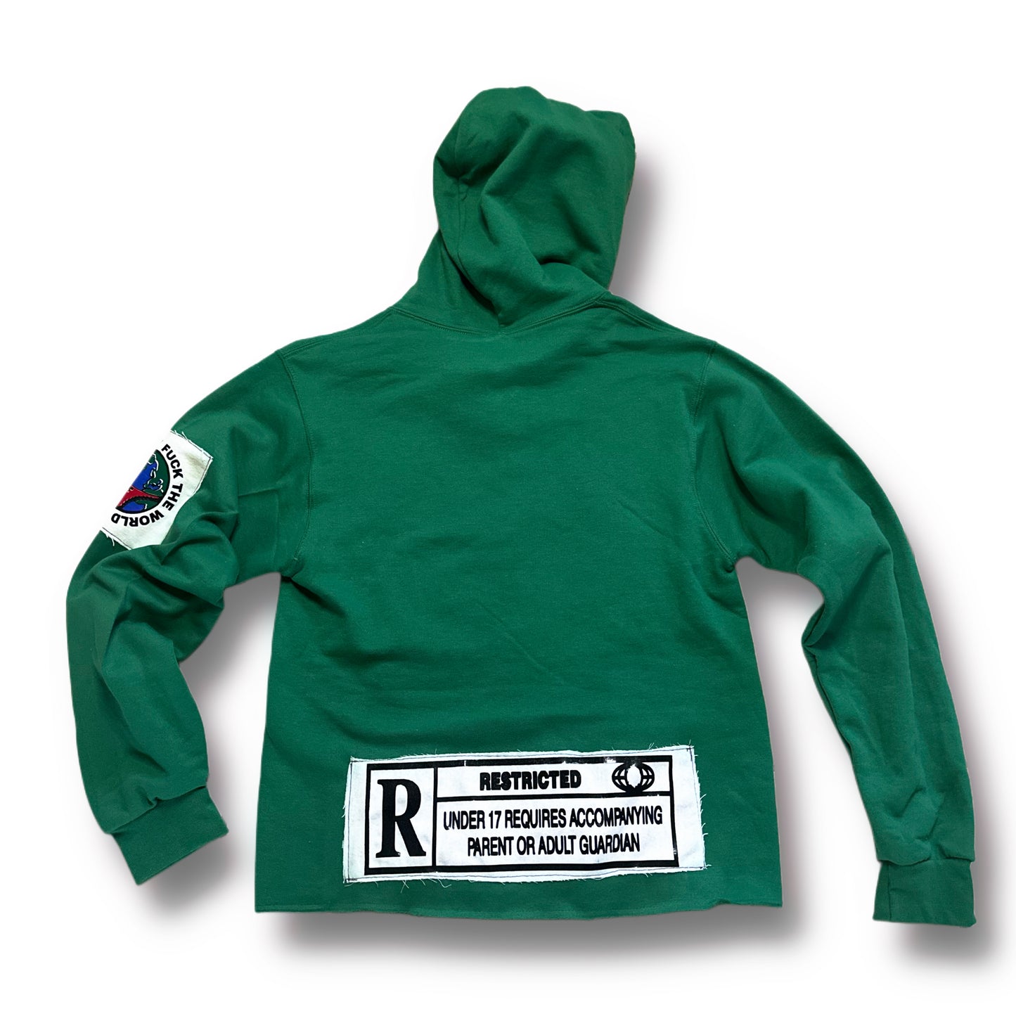 Green SEX Cropped Hoodie (S)