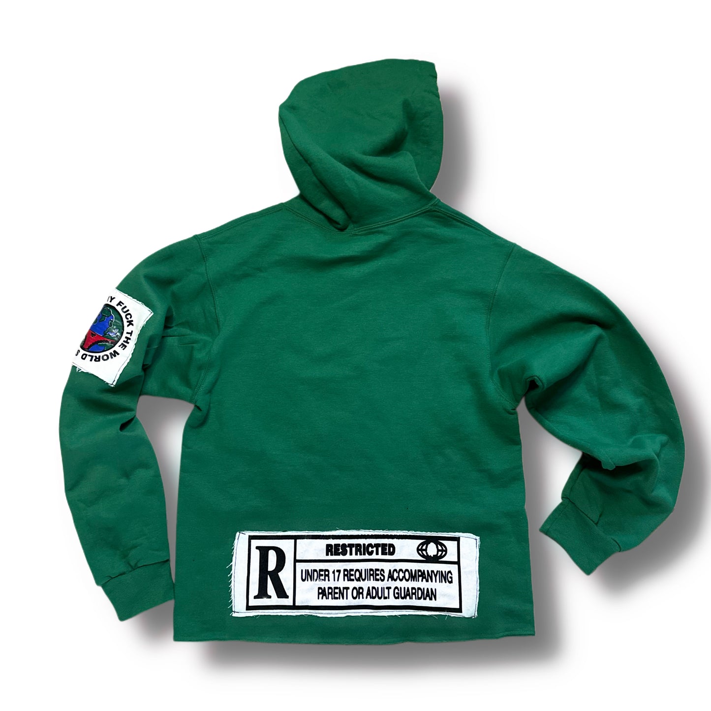 Green SEX Cropped Hoodie (S)
