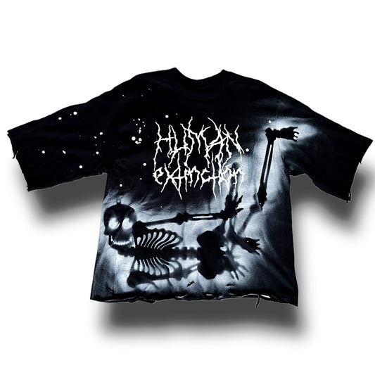 Human Extinction Boxy Cropped Tee (L)