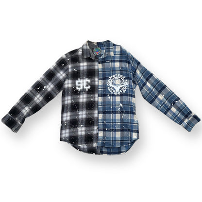 Black/Blue FUCKTHEWORLD Flannel