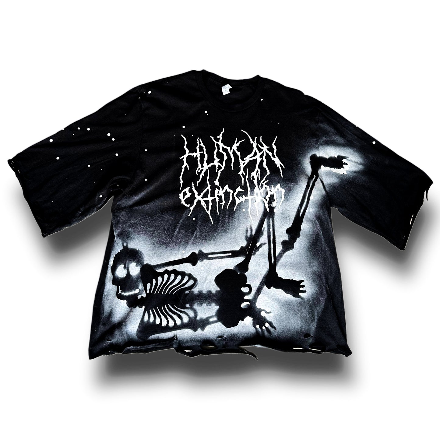Human Extinction Boxy Cropped Tee (XL)